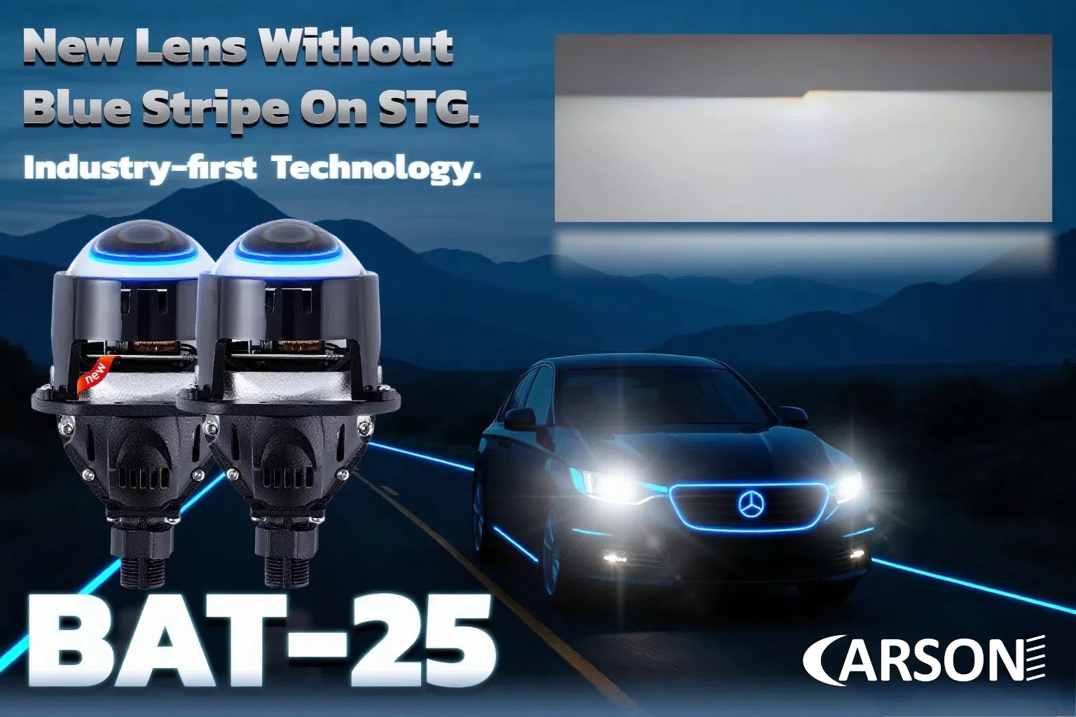 Carson BAT25 -- without blue stripe on STG, clearer vision