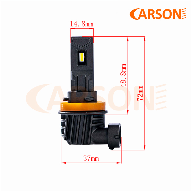 N9 Mini 1:1 Design H8/H9/H11 LED Headlight (Fanless) thumbnail 4