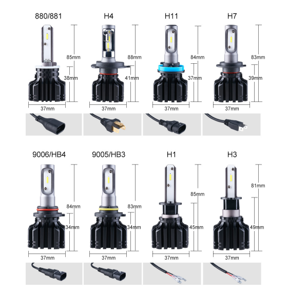 N1 Korea Seoul 2020 chips H7 Car LED Headlight thumbnail 4