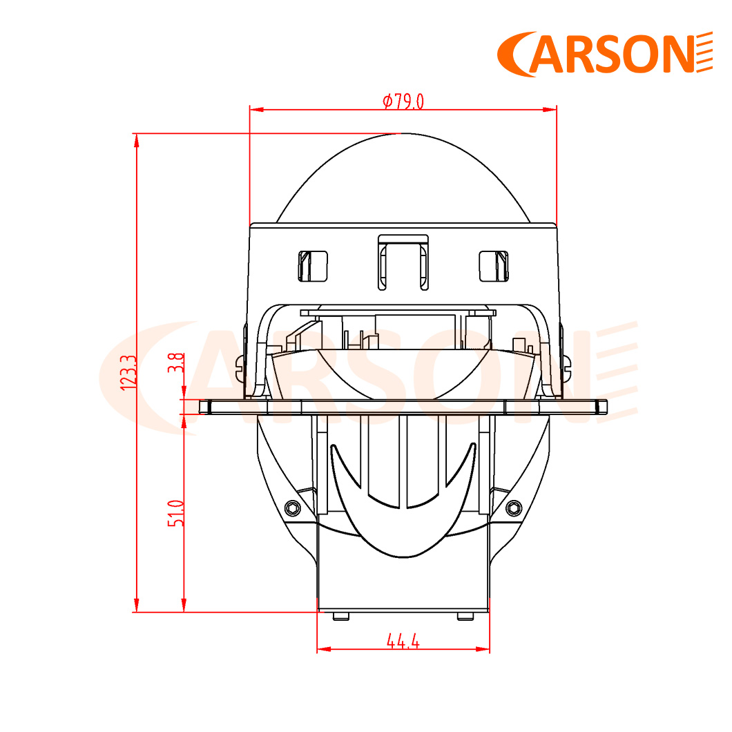 CS9 mini 9+1 OSRAM LED Bi LED lens thumbnail 6
