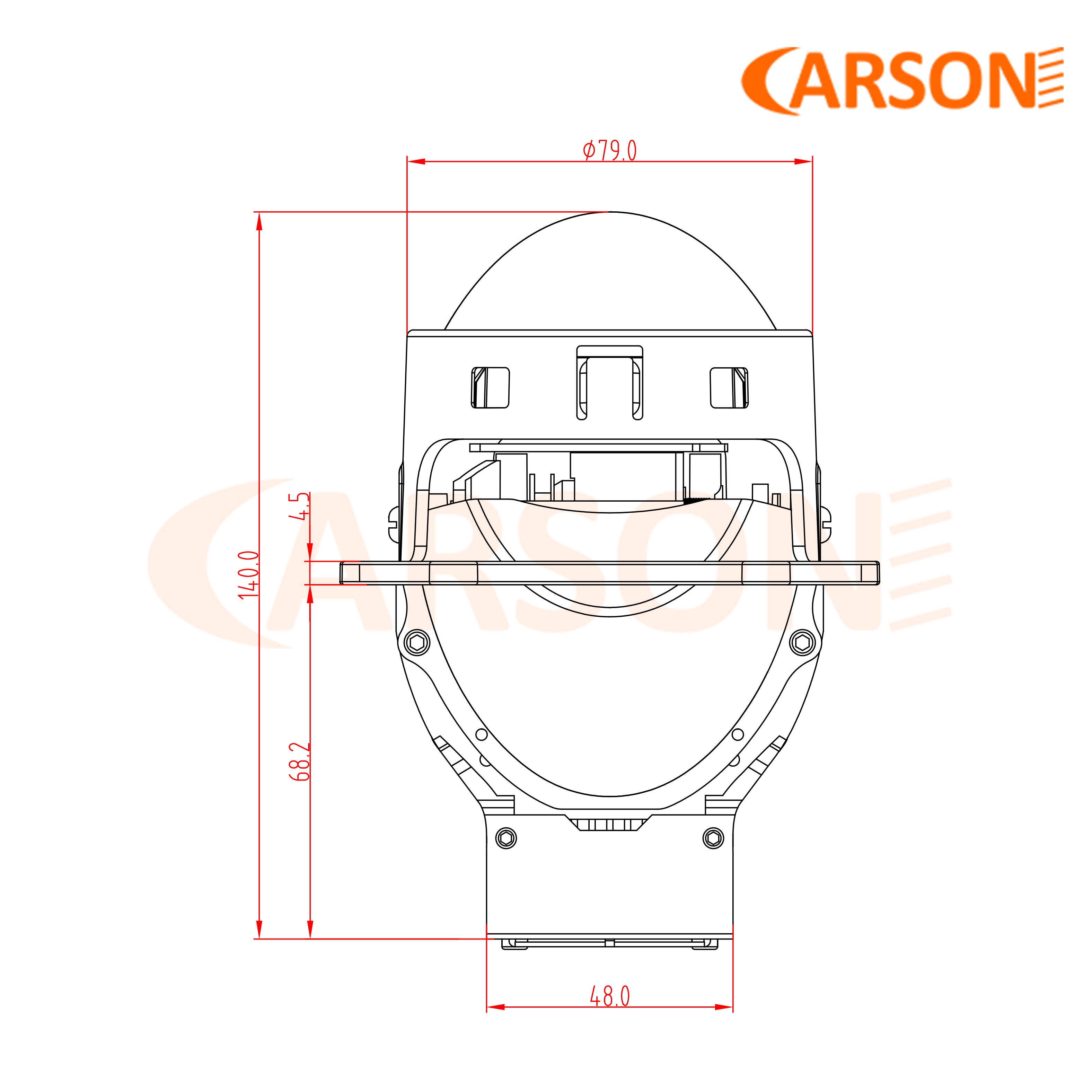 CS9 PRO 9+1+1 OSRAM LED Bi LED lens thumbnail 7